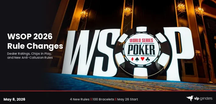 WSOP 2026 rule changes: dealer ratings, chips in play, and anti-collusion updates