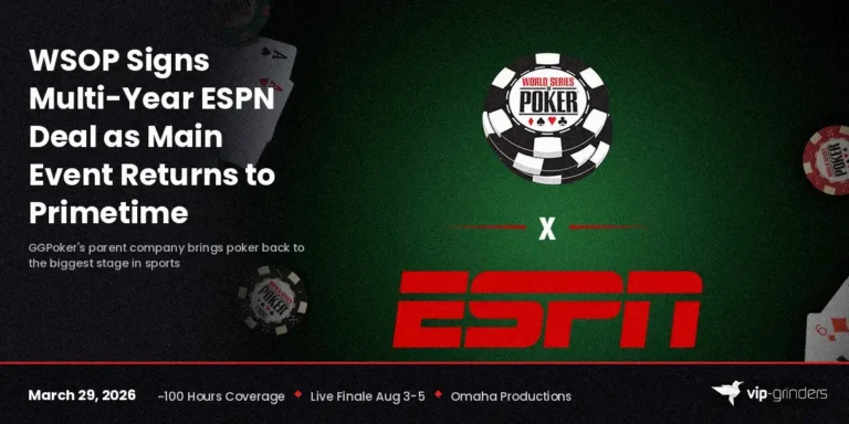 WSOP Signs Multi-Year ESPN Deal as Main Event Returns to Primetime