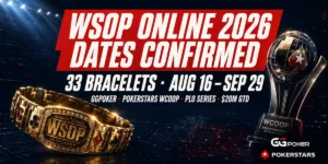 WSOP Online 2026 Dates Confirmed as WCOOP Lands in the Same Month