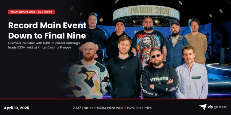WSOP Europe Main Event Final Table: GGPoker Qualifier Leads Record €13M Field