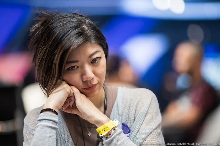 Xuan Liu close-up portrait during a live tournament