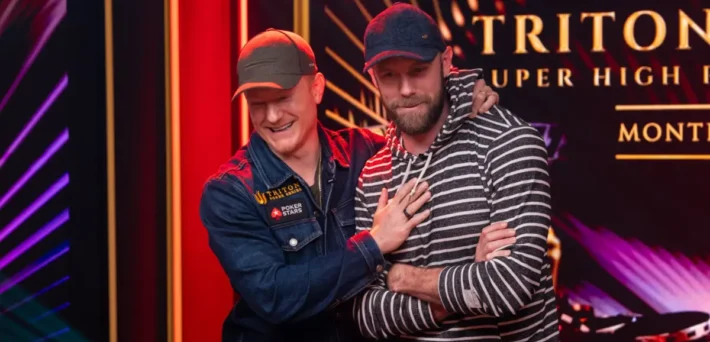 Jason Koon celebrates his record 12th Triton Poker Series title in Montenegro