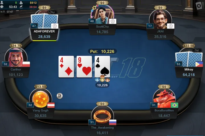 vangpoker table view