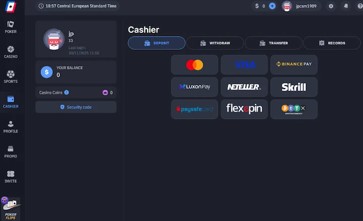 wpt global cashier wpt global cashier