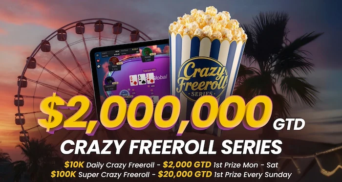 VIP-Grinders Players Win $2,000 on WPT Global $2 Million GTD Crazy Freerolls