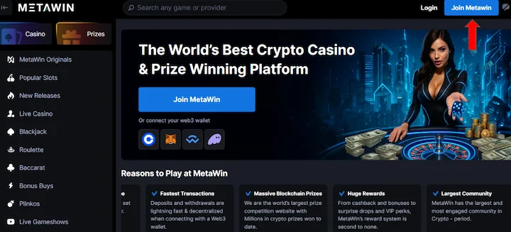metawin how to join