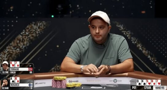 Tornado playing Monarch heads up for high stakes poker