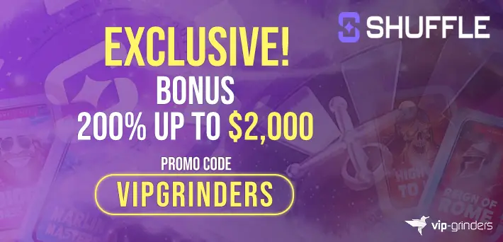 shuffle promo code exclusive welcome bonus