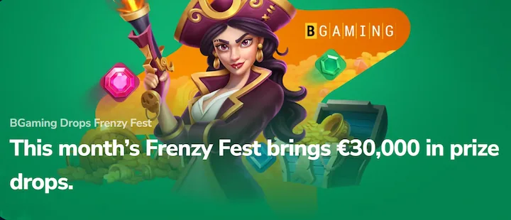 winz.io BGaming drops frenzy fest promotion