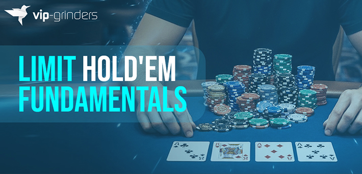 Limit Hold'em Fundamentals Limit Hold'em Fundamentals with poker table and chips