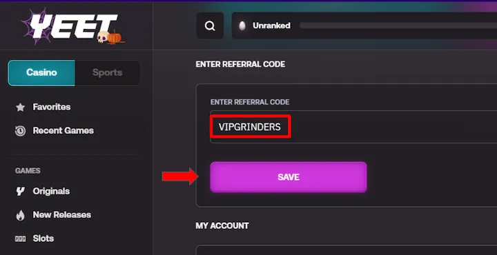 Yeet Casino referral code VIPGRINDERS Yeet Casino referral code VIPGRINDERS