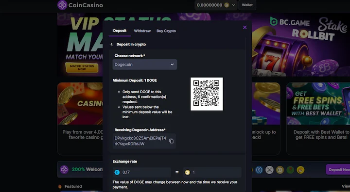 coincasino deposit with dogecoin (DOGE) coincasino deposit with dogecoin (DOGE)