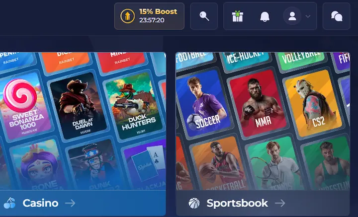 rainbet rakeback boost 15%