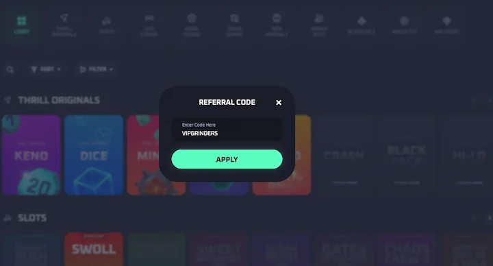 thrill referral code VIPGRINDERS activation thrill referral code VIPGRINDERS activation