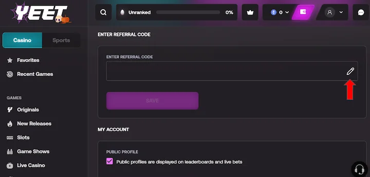 yeet casino enter referral code yeet casino enter referral code