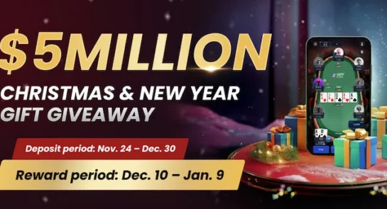 $5,000,000 Christmas & New Year Giveaway on WPT Global