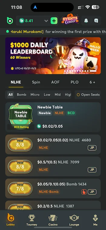 BCPoker mobile app BCPoker mobile app