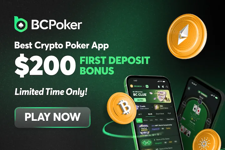 BCPoker welcome bonus $200 with first deposit BCPoker welcome bonus $200 with first deposit