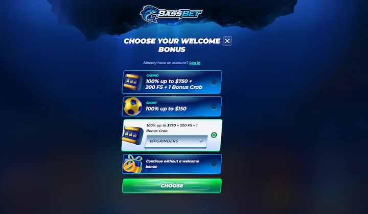 bassbet promo code VIPGRINDERS