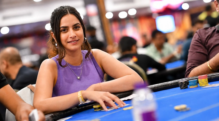 Nikita Luther Indian Poker Player Nikita Luther, the first Indian woman to win a WSOP bracelet, Natural8 ambassador with $541,000 in career earnings
