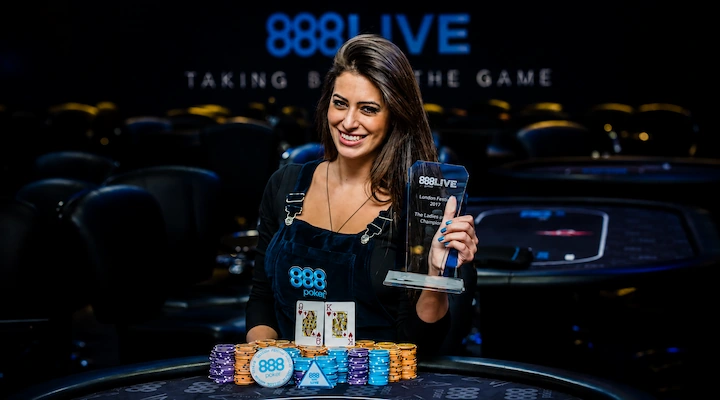 Vivian Saliba Poker Player WSOPE Bracelet Winner Vivian Saliba, Brazilian poker pro and 2024 WSOPE bracelet winner in Pot-Limit Omaha, 888poker ambassador