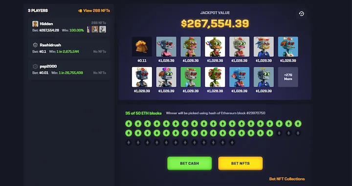 Rollbit NFT Jackpot Rollbit NFT Jackpot