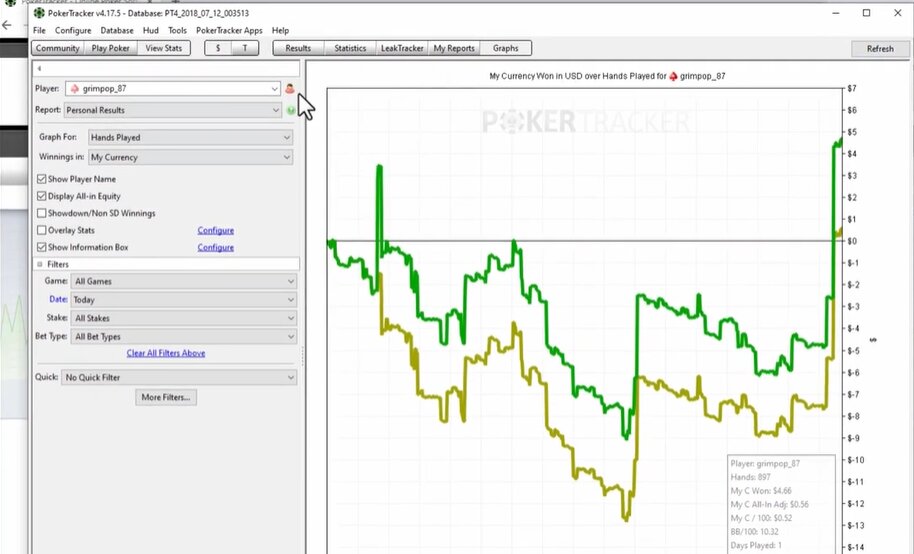 Pokertracker 4 PokerTracker 4 interface