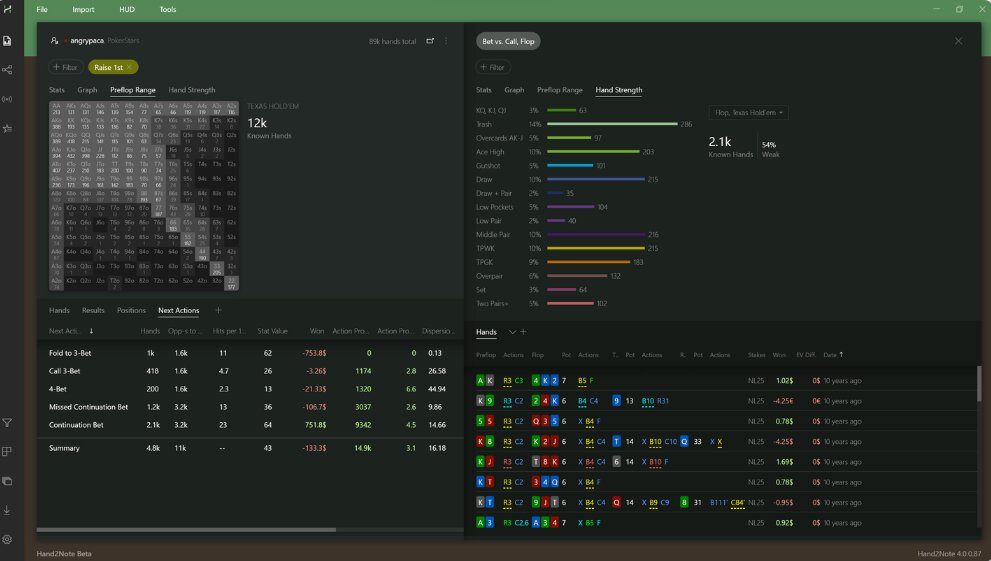 Hand2Note Hand2Note interface