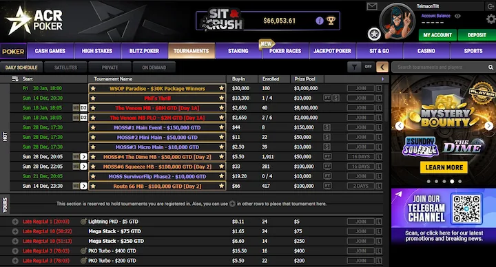 acr poker client software
