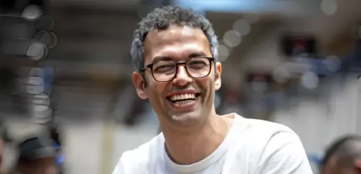 Sameh Elamawy - High Stakes Poker Regular & Scratch CEO Sameh Elamawy high stakes poker player portrait - Scratch CEO & PokerGO regular