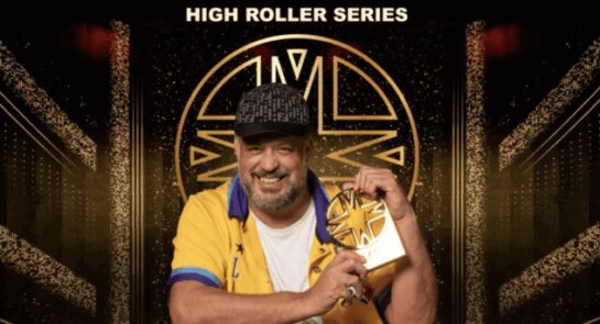 JLB celebrating win at the Onyx High Roller Event 2026 holding up his trophy