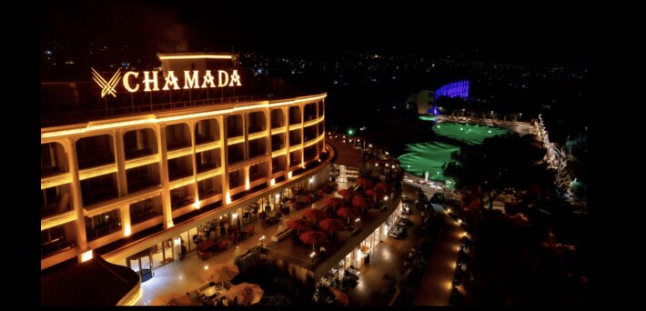 Chamada Prestige Hotel and Casino resort exterior view in North Cyprus
