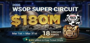 WSOP Super Circuit Online Returns to GGPoker with $180 Million Guarantee