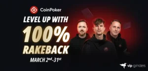 CoinPoker Gives Every Player 100% Rakeback for the Entire Month of March