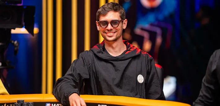 Fedor Holz poker player at Triton Super High Roller live tournament