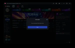 Nexa Poker Flash fast fold lobby with 637 players in three pools and a message that you can only play 1 Flash table at once