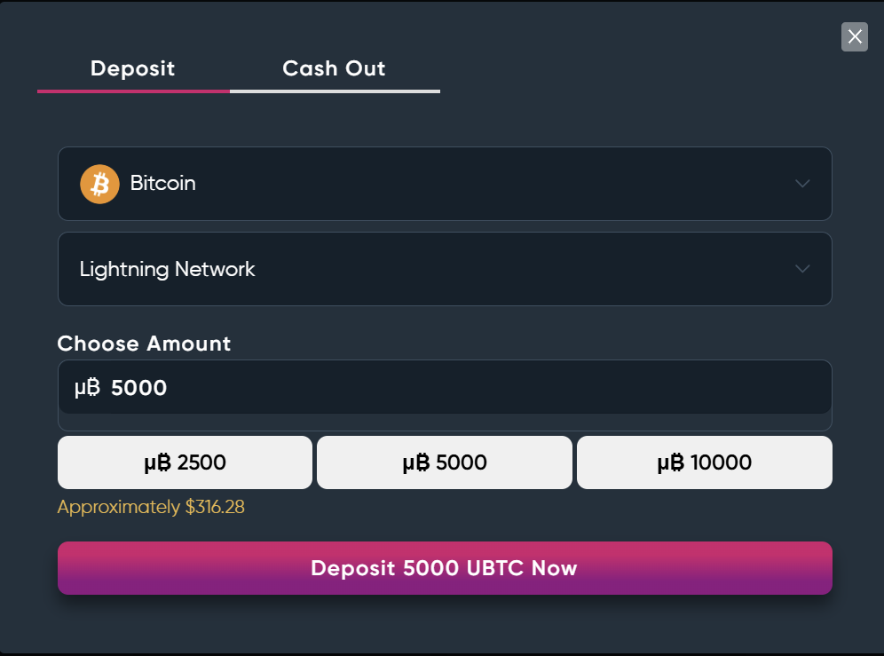 Betplay.io BTC Lightning Network Deposit Betplay.io BTC Lightning Network Deposit