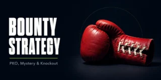 Bounty tournament strategy featured image showing a single red boxing glove on a dark surface, representing the knockout mechanic that defines bounty poker tournaments including PKO, Mystery Bounty, and Standard KO formats