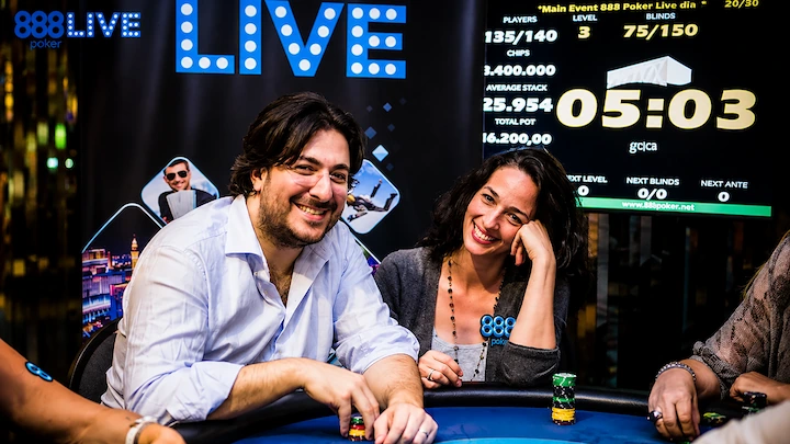 Kara Scott and Giovanni Rizzo at 888poker LIVE Kara Scott and her husband Giovanni Rizzo at an 888poker LIVE event, with roughly $880K in combined poker earnings