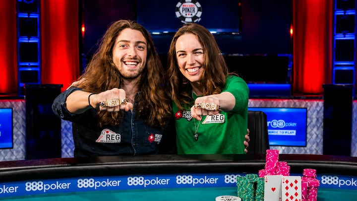 Liv Boeree and Igor Kurganov WSOP Tag Team Championship Liv Boeree and Igor Kurganov holding up their WSOP Tag Team Championship bracelets in 2017, with $25.8 million in combined poker earnings