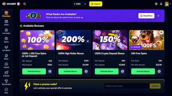 Goldbetcasino1 Plattform Login – Ein detaillierter Review für deutsche Spieler