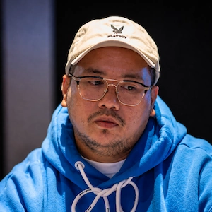 James Mendoza portrait at a live poker tournament